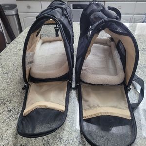 New Bergan Black Soft Sided Pet Travel Bag, 1 total, 22 lb. Capacity